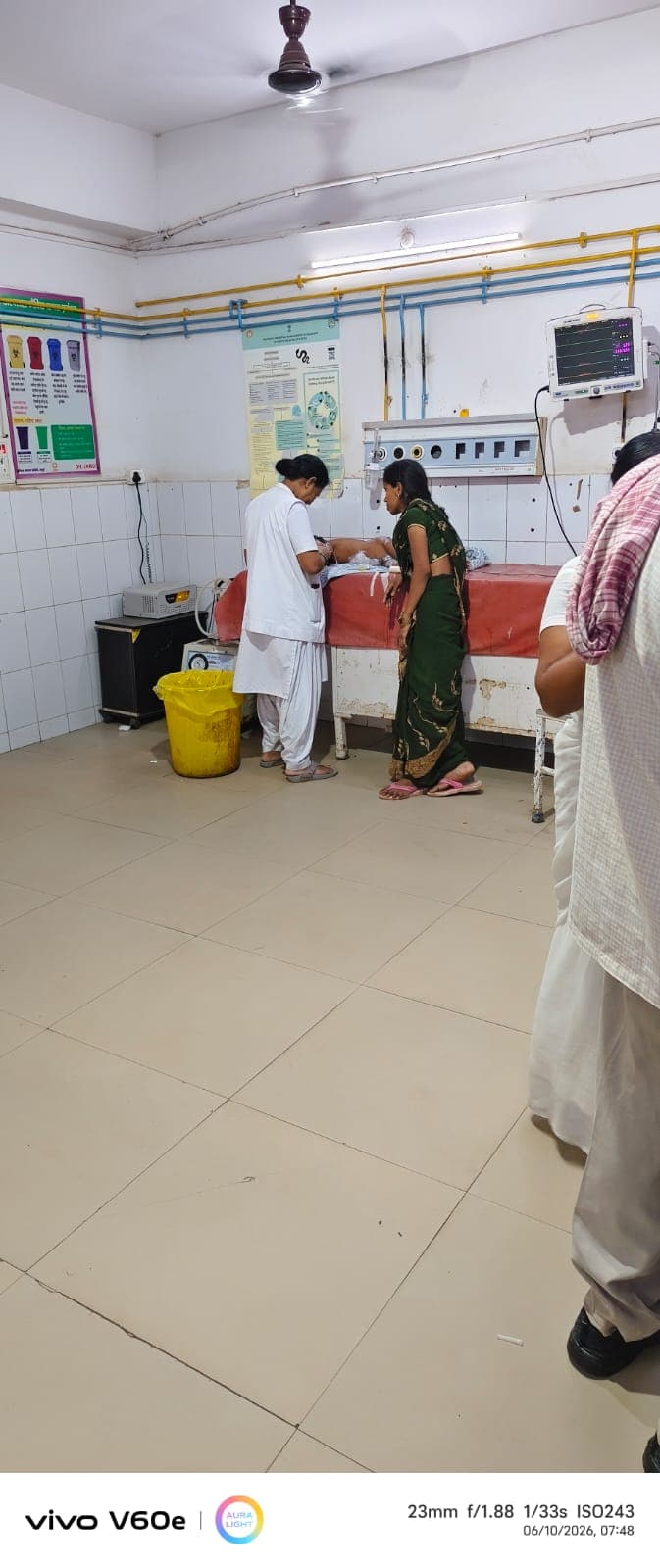 गर्म दूध में गिरने से मासूम झुलसी, सदर अस्पताल में भर्ती