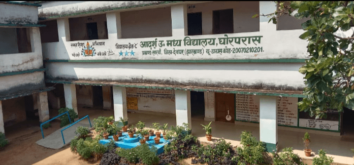 उत्क्रमित मध्य विद्यालय घोरपरास में हजारों की चोरी, स्मार्ट क्लास के उपकरण गायब