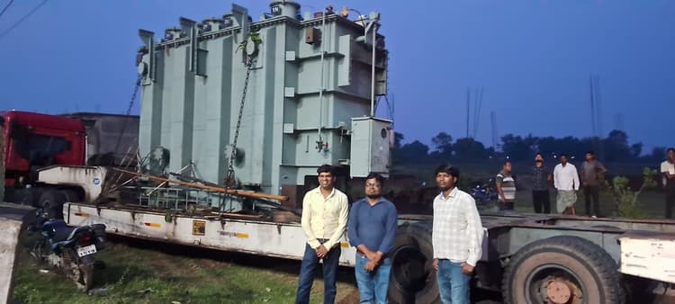 चितरा पावरग्रिड पहुंचा नया 50 एमवीए ट्रांसफार्मर, जल्द मिलेगी निर्बाध बिजली