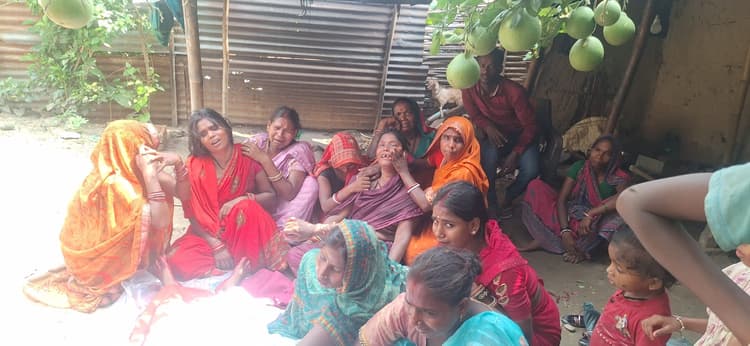 सड़क दुर्घटना में महिला की मौत, परिजनों का रो-रोकर बुरा हाल.