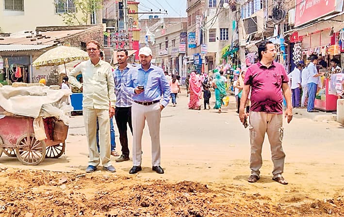 bhagalpur news. तिलकामांझी चौक का बदलेगा नजारा, चार दिनों में पूरा होगा सौंदर्यीकरण कार्य