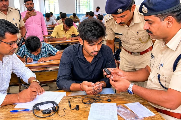 होमगार्ड क्लर्क एग्जाम में ब्लूटूथ से नकल करते जहानाबाद का अभ्यर्थी गिरफ्तार, पूछताछ जारी