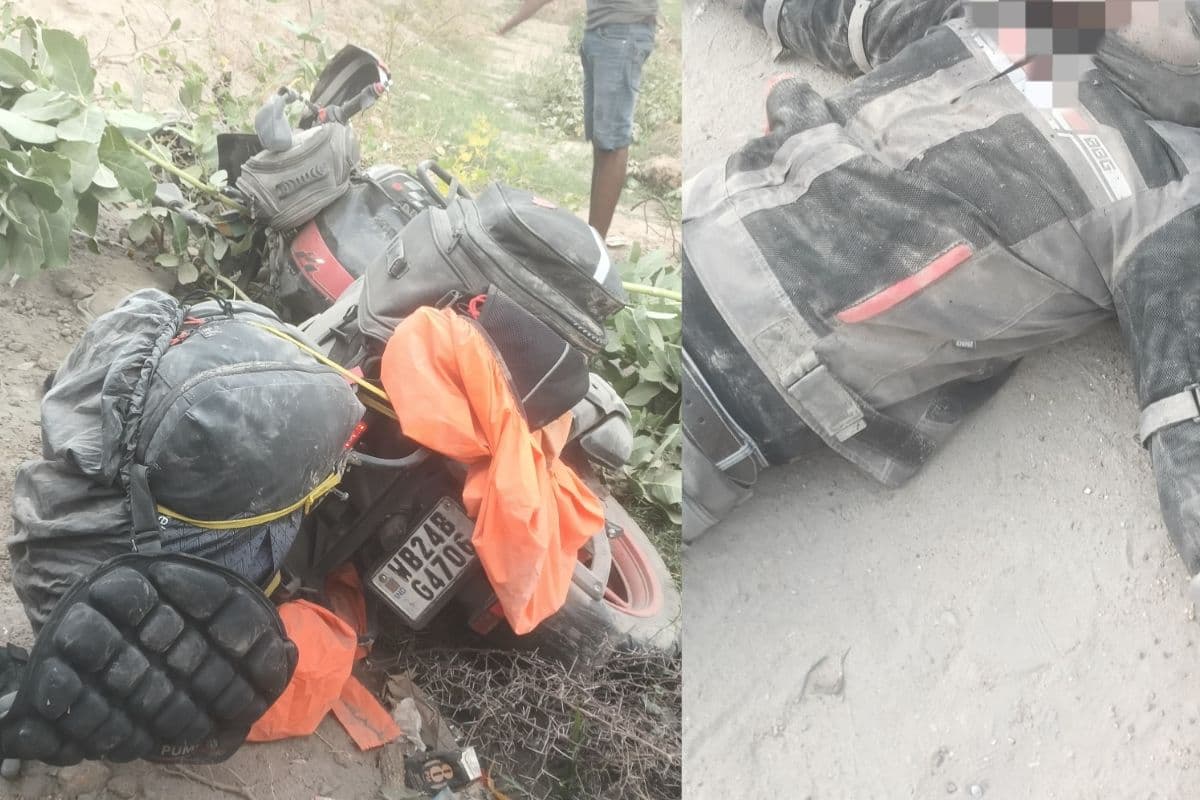 गया जी में जीटी रोड पर बिजली के खंभे से टकराई तेज रफ्तार बाइक, पश्चिम बंगाल के दो राइडर घायल, एक गंभीर