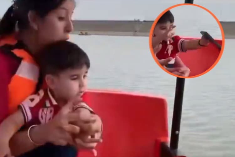 Viral Video: मां देखती रह गई, बेटे ने iPhone झील में फेंक दिया