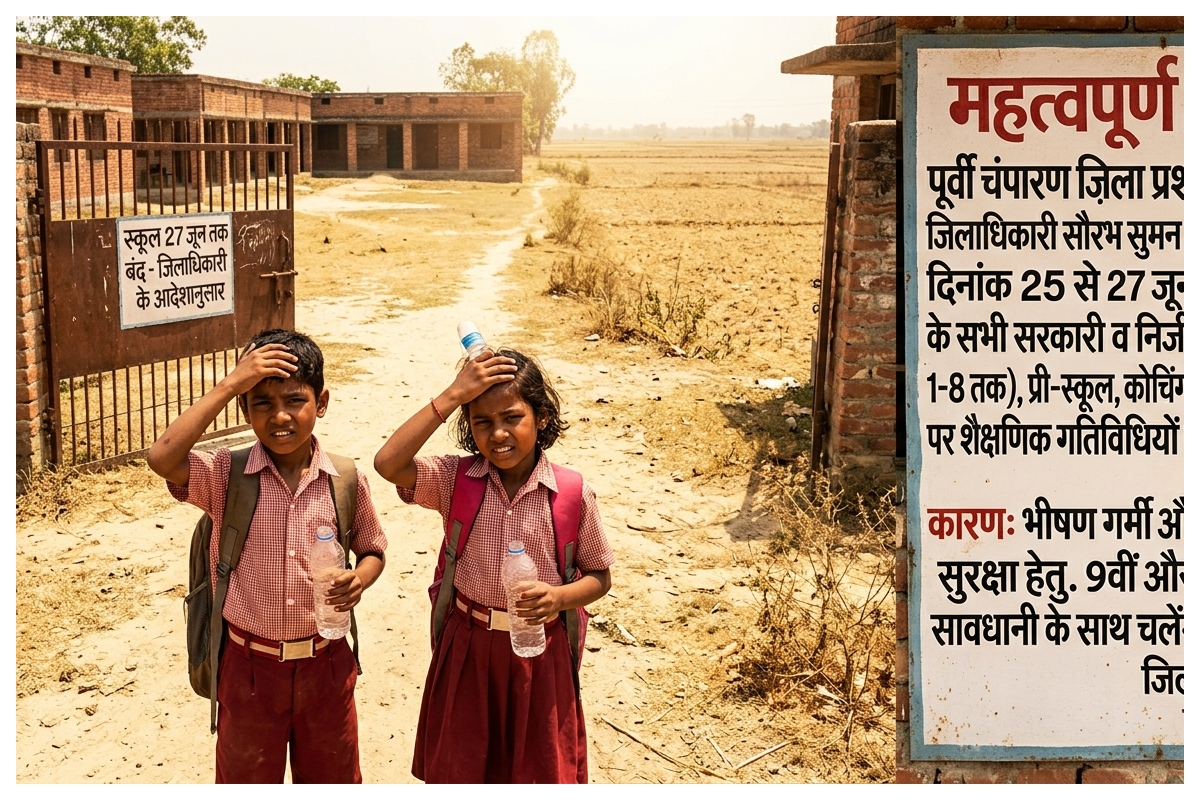भीषण गर्मी को लेकर डीएम का बड़ा आदेश, कक्षा 1 से 8 तक के स्कूल 27 जून तक बंद