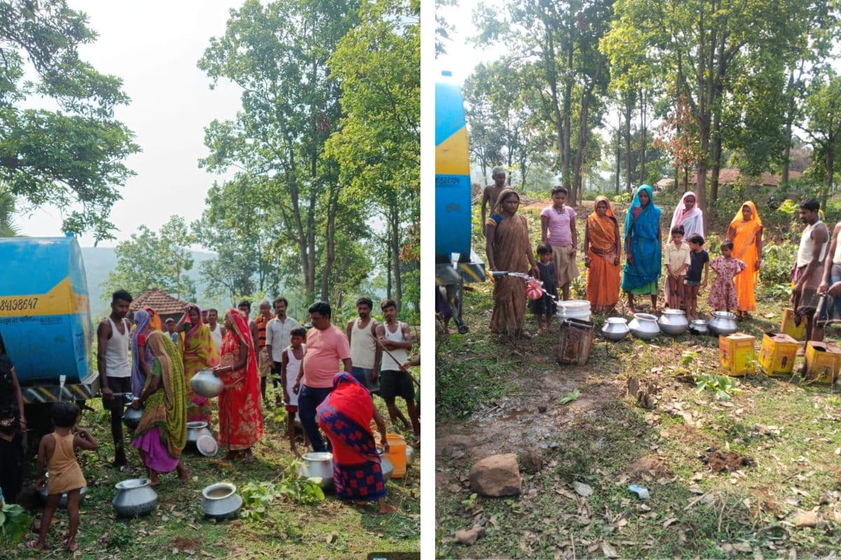 खबर का असर: दुमका के तुर्कापहाड़ी पहाड़िया बस्ती में पहुंचा पानी का टैंकर, ग्रामीणों को मिली राहत