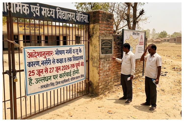 भीषण गर्मी के चलते पश्चिम चंपारण में 27 जून तक स्कूल बंद, डीएम ने जारी किया आदेश