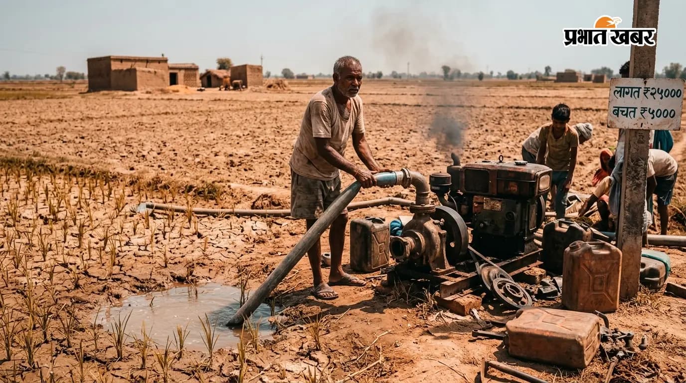 बारिश की कमी: धान खेती पर संकट, लागत बढ़ी बारिश की कमी: धान खेती पर संकट, लागत बढ़ी