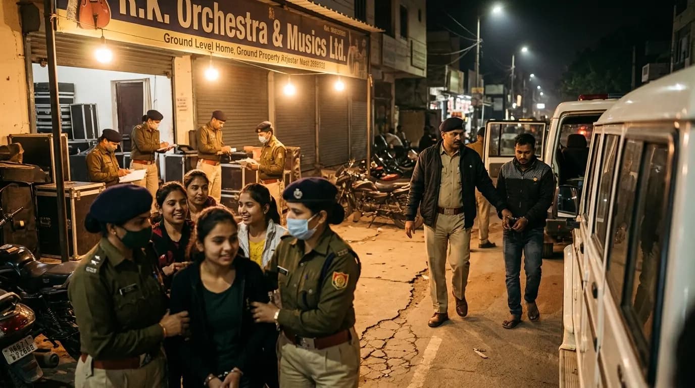 सीवान: आर्केस्ट्रा ग्रुपों पर छापा, 11 लड़कियां मुक्त सीवान: आर्केस्ट्रा ग्रुपों पर छापा, 11 लड़कियां मुक्त