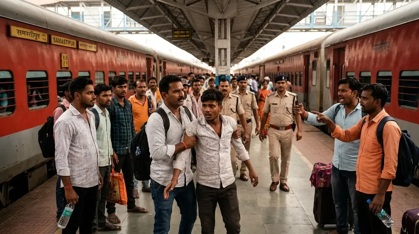 ट्रेन में मोबाइल चोरी, यात्रियों ने दबोचा; समस्तीपुर में... ट्रेन में मोबाइल चोरी, यात्रियों ने दबोचा; समस्तीपुर में...