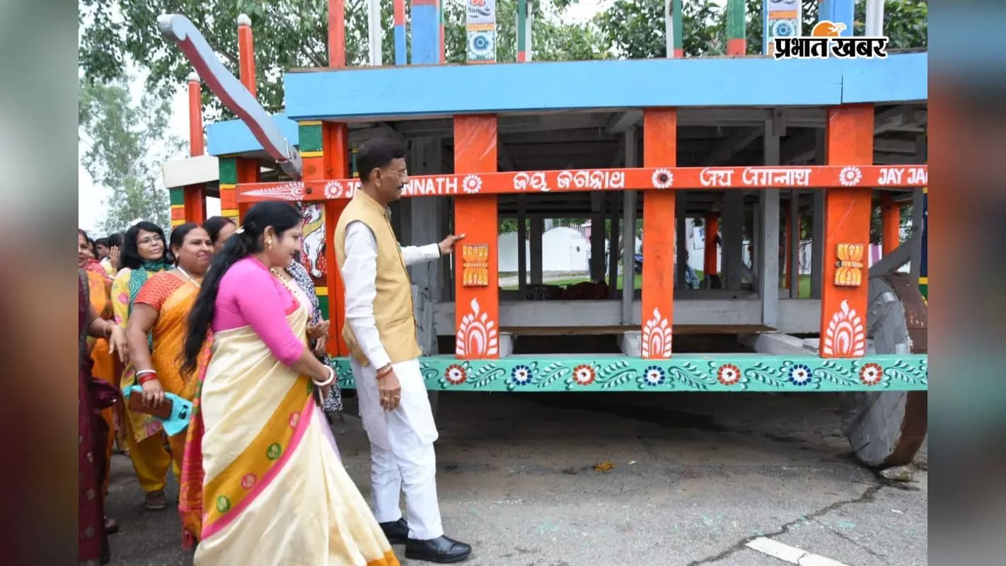 जगन्नाथपुर में निरीक्षण करने पहुंचे मंत्री संजय सेठ व अन्य बीजेपी कार्यकर्ता जगन्नाथपुर में निरीक्षण करने पहुंचे मंत्री संजय सेठ व अन्य बीजेपी कार्यकर्ता