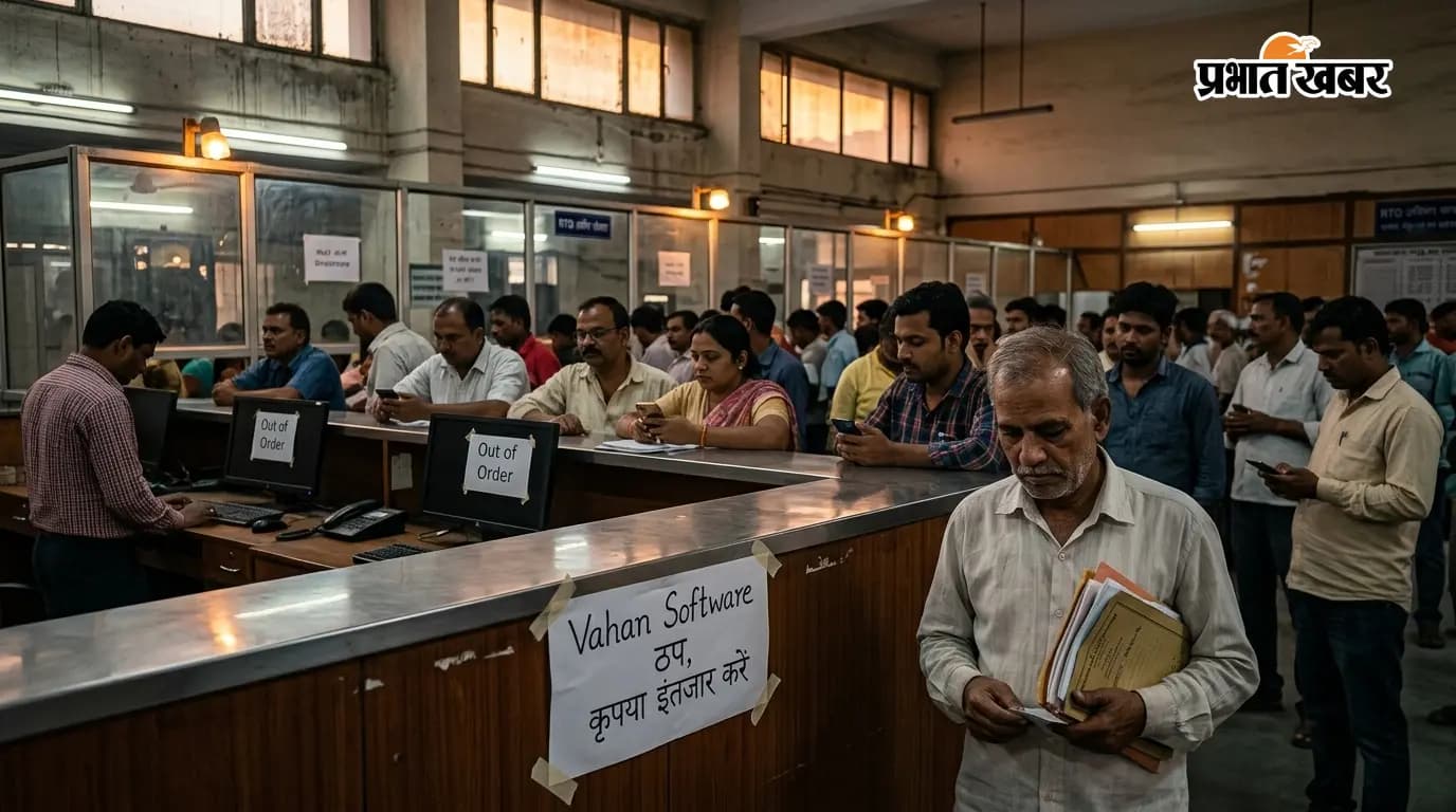 Vahan Software ठप: RTO सेवाएं बाधित, आवेदक परेशान Vahan Software ठप: RTO सेवाएं बाधित, आवेदक परेशान