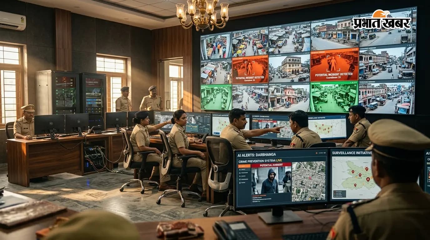दरभंगा पुलिस की AI निगरानी: अपराध रोकेगी, अलर्ट देगी दरभंगा पुलिस की AI निगरानी: अपराध रोकेगी, अलर्ट देगी