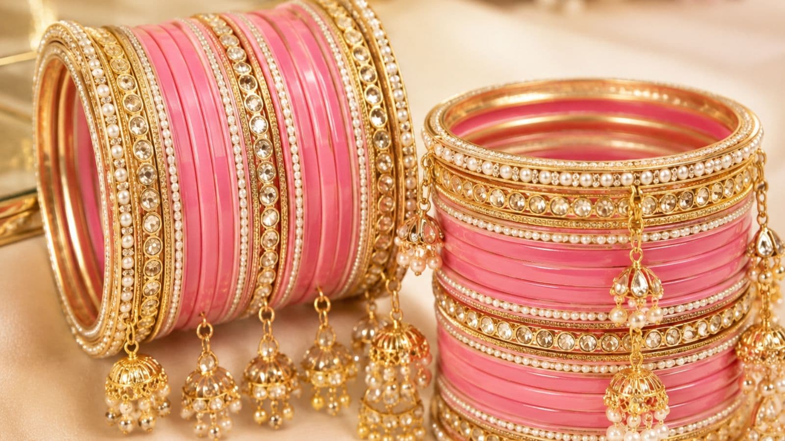 Latest Pink Chuda Designs , Pc - Ai