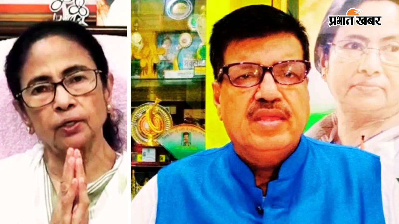 ममता बनर्जी और रवींद्रनाथ घोष. ममता बनर्जी और रवींद्रनाथ घोष.