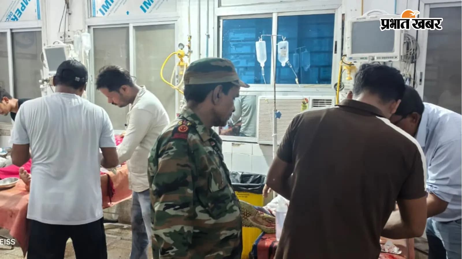 सदर अस्पताल में इलाजरत घायल सदर अस्पताल में इलाजरत घायल