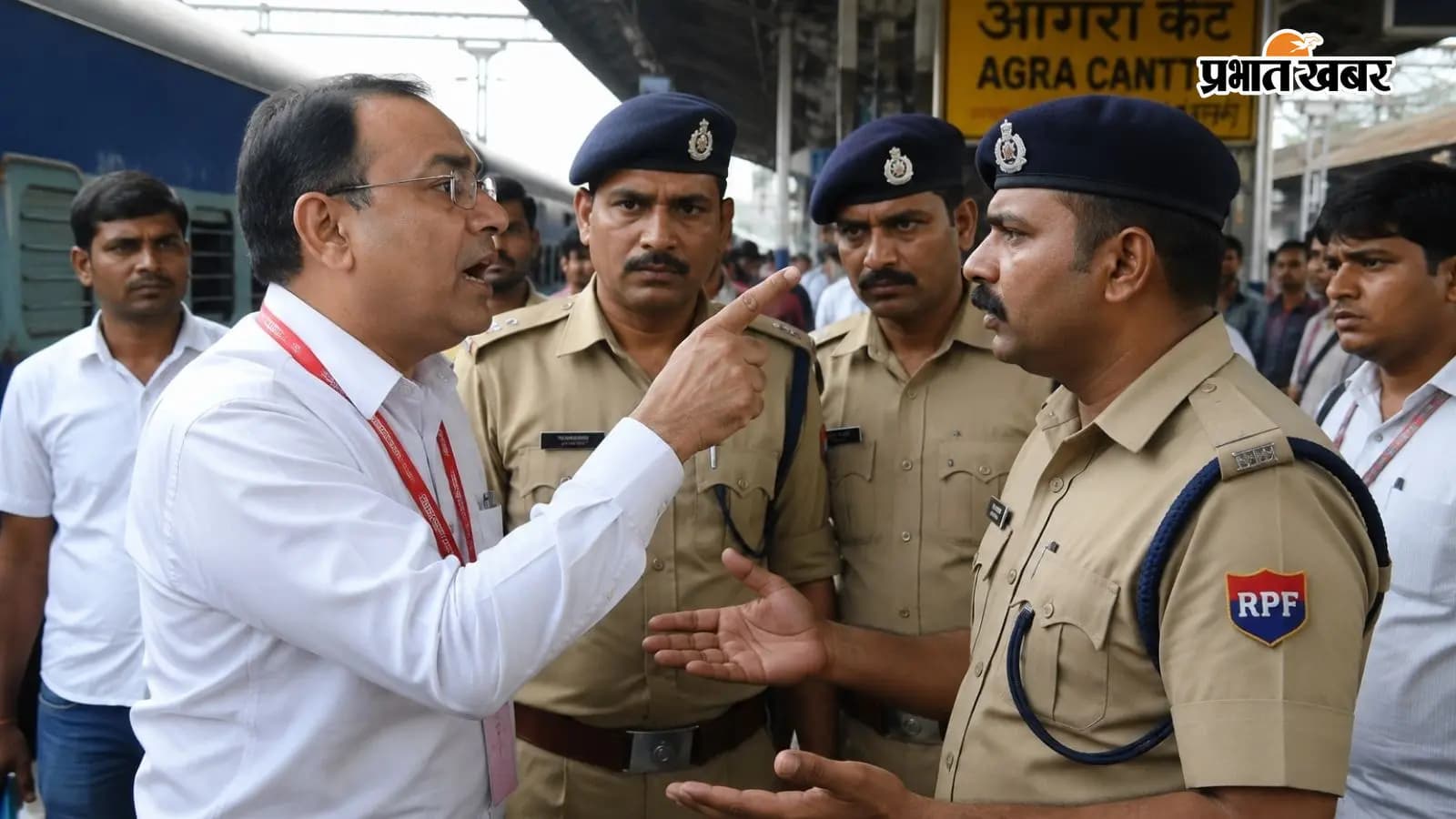 आगरा कैंट स्टेशन पर विवाद आगरा कैंट स्टेशन पर विवाद
