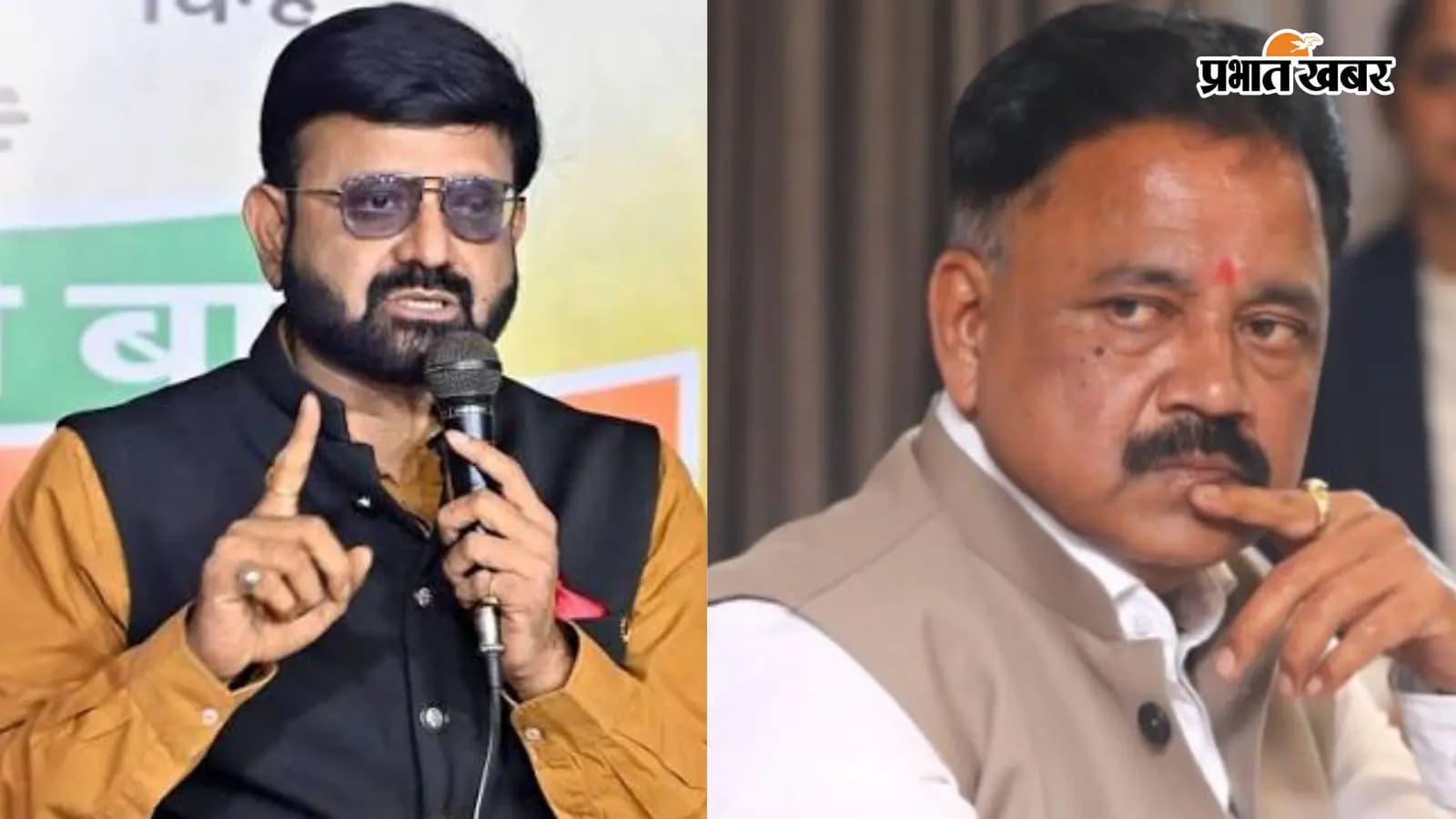 बीजेपी प्रवक्ता प्रतुल शाहदेव लेफ्ट हैंड साइड में और राइट हैंड साइड में मंत्री सुदिव्य सोनू की फाइल फोटो बीजेपी प्रवक्ता प्रतुल शाहदेव लेफ्ट हैंड साइड में और राइट हैंड साइड में मंत्री सुदिव्य सोनू की फाइल फोटो