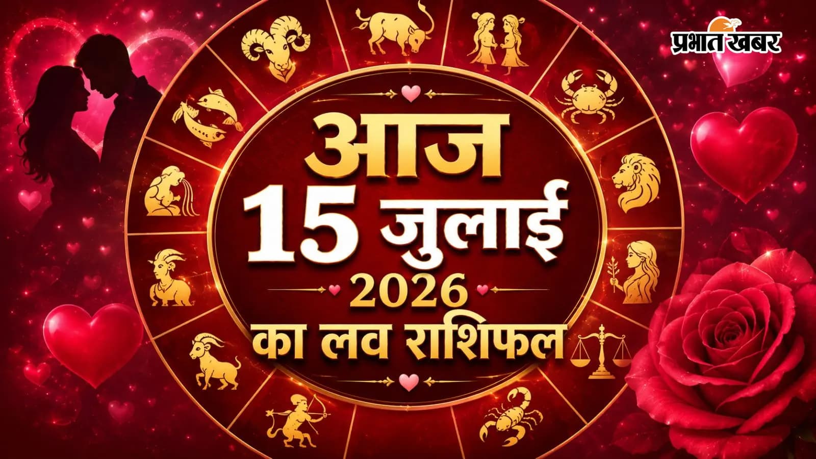 आज 15 जुलाई 2026 का लव राशिफल आज 15 जुलाई 2026 का लव राशिफल