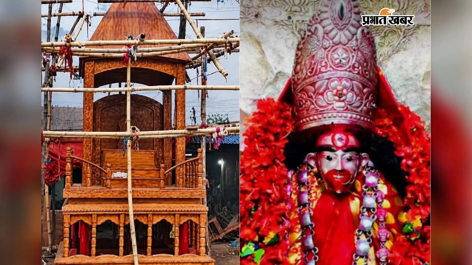मां तारा के लिए तैयार रथ मां तारा के लिए तैयार रथ