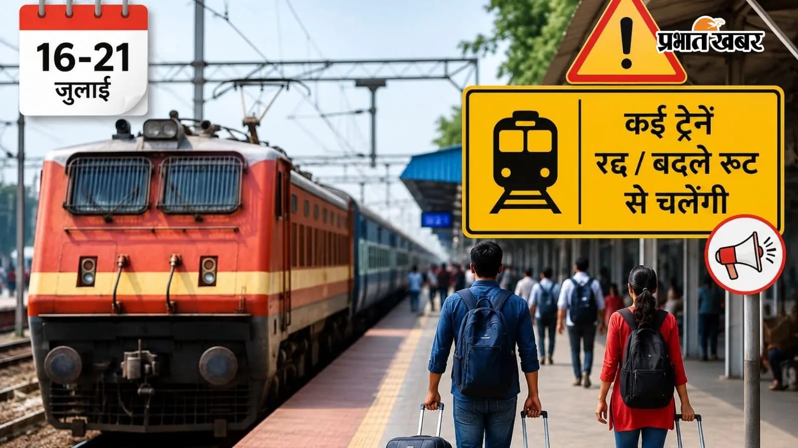 गोरखपुर रेल ब्लॉक के चलते कई ट्रेनों के रूट और समय में बदलाव (AI सांकेतिक तस्वीर) गोरखपुर रेल ब्लॉक के चलते कई ट्रेनों के रूट और समय में बदलाव (AI सांकेतिक तस्वीर)