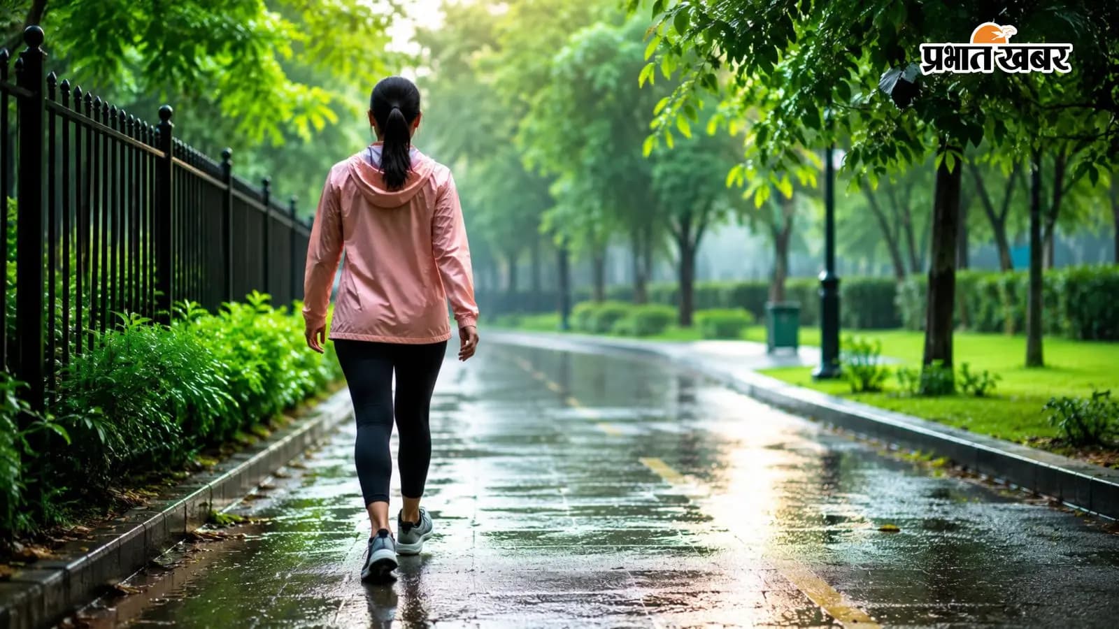 बारिश के मौसम में वॉक पर जाने से पहले किन बातों का ख्याल रखना चाहिए? Ai image बारिश के मौसम में वॉक पर जाने से पहले किन बातों का ख्याल रखना चाहिए? Ai image