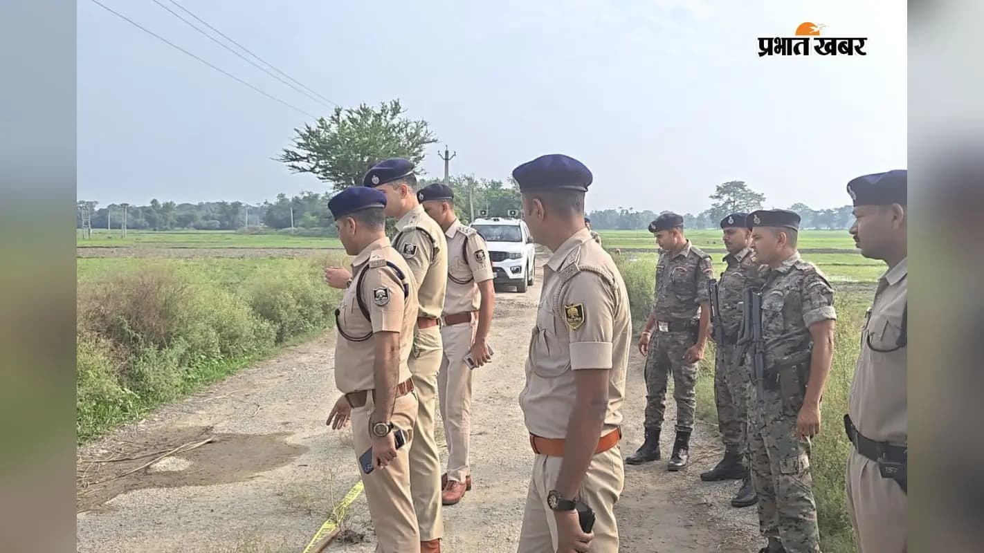 घटनास्थल पर मौजूद एसपी घटनास्थल पर मौजूद एसपी