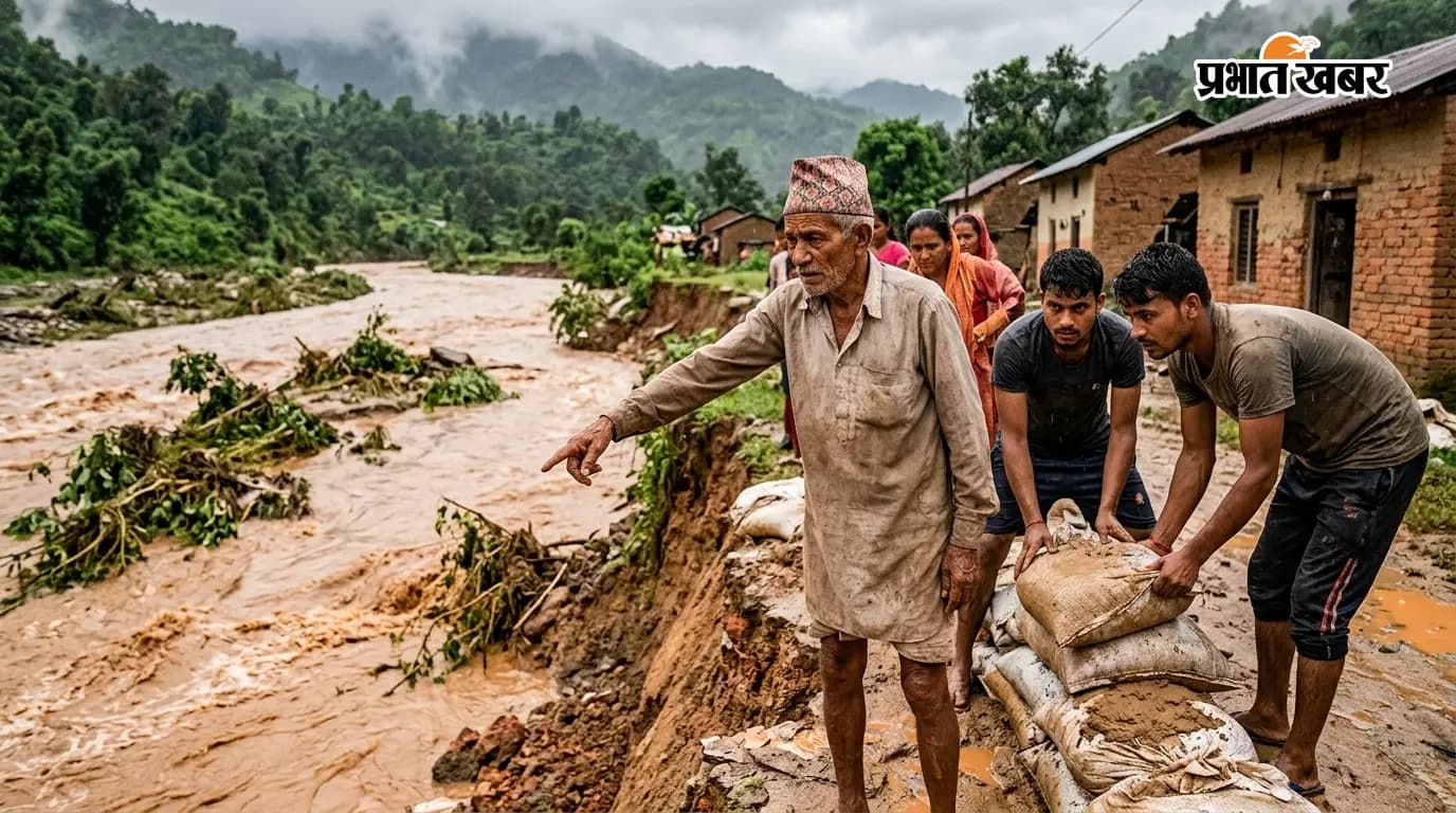 नरकटियागंज: नदियों का उफान, हड़बोड़ा नदी से बाढ़ का खतरा नरकटियागंज: नदियों का उफान, हड़बोड़ा नदी से बाढ़ का खतरा