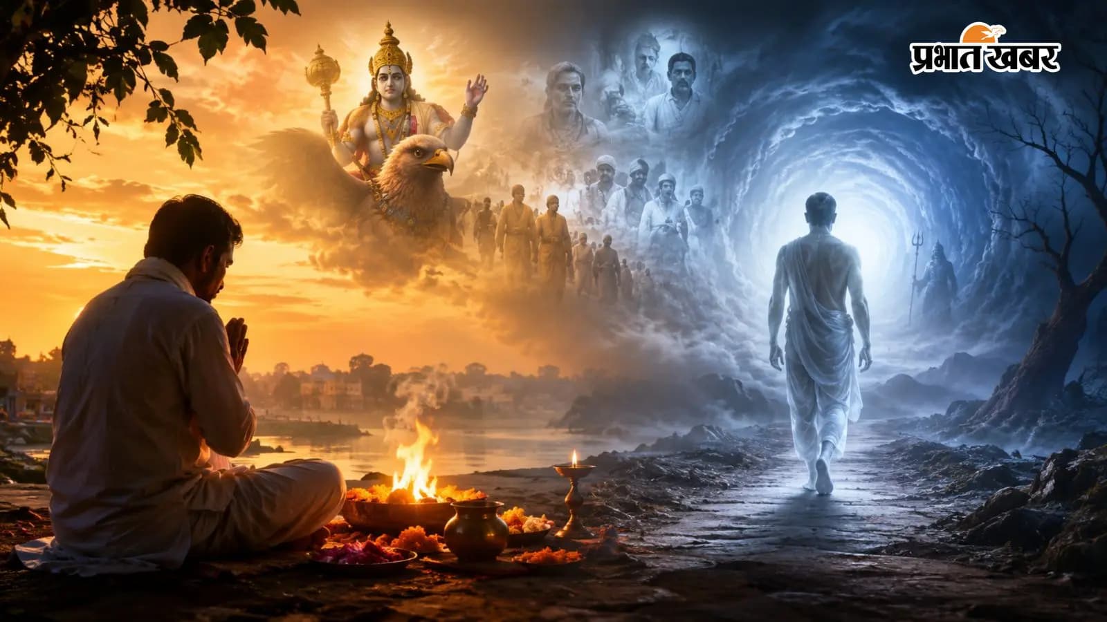 मृत्यु के बाद आत्मा के साथ क्या होता है? Ai image मृत्यु के बाद आत्मा के साथ क्या होता है? Ai image