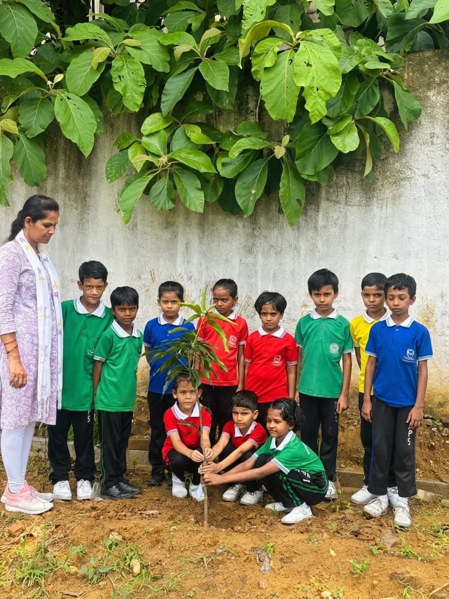 एक पेड़ माँ के नाम'' अभियान के तहत हुआ पौधारोपण, बच्चों व शिक्षकों ने ली पर्यावरण संरक्षण की शपथ एक पेड़ माँ के नाम'' अभियान के तहत हुआ पौधारोपण, बच्चों व शिक्षकों ने ली पर्यावरण संरक्षण की शपथ