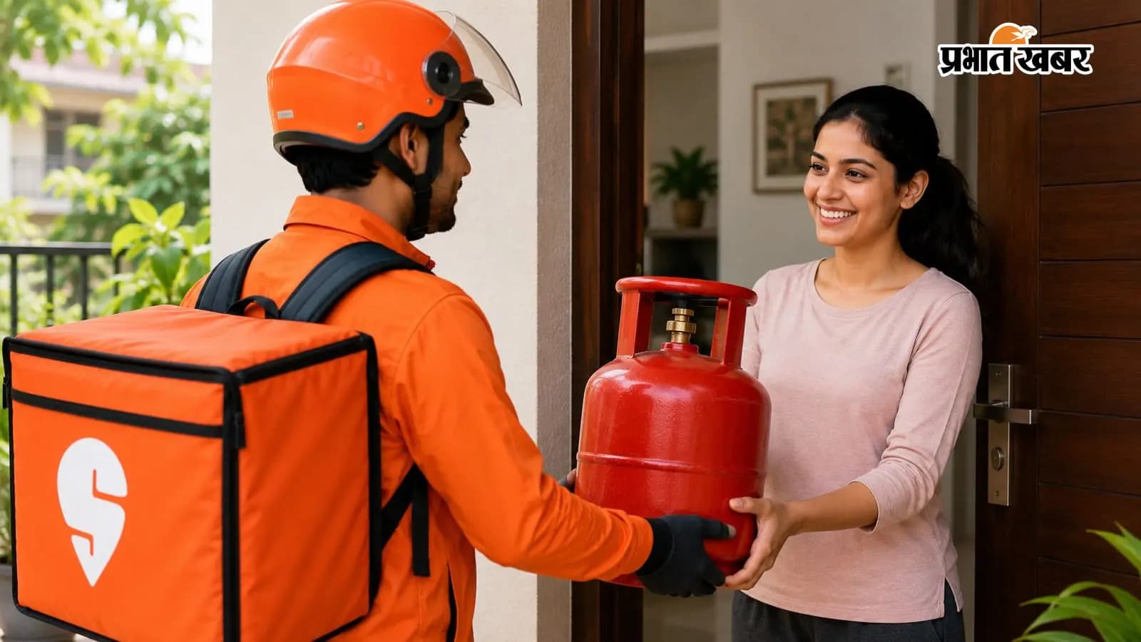 स्विगी इंस्टामार्ट ने शुरू की एलपीजी सिलेंडर डिलीवरी सर्विस / एआई इमेज स्विगी इंस्टामार्ट ने शुरू की एलपीजी सिलेंडर डिलीवरी सर्विस / एआई इमेज