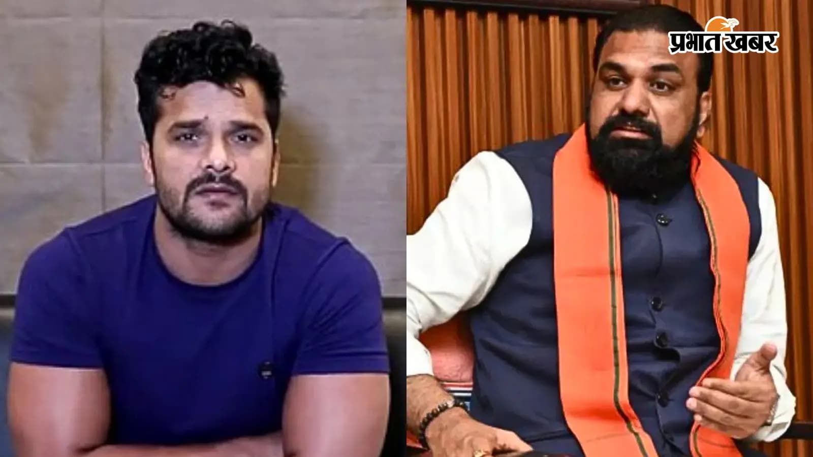 खेसारी लाल यादव और सम्राट चौधरी की तस्वीर खेसारी लाल यादव और सम्राट चौधरी की तस्वीर