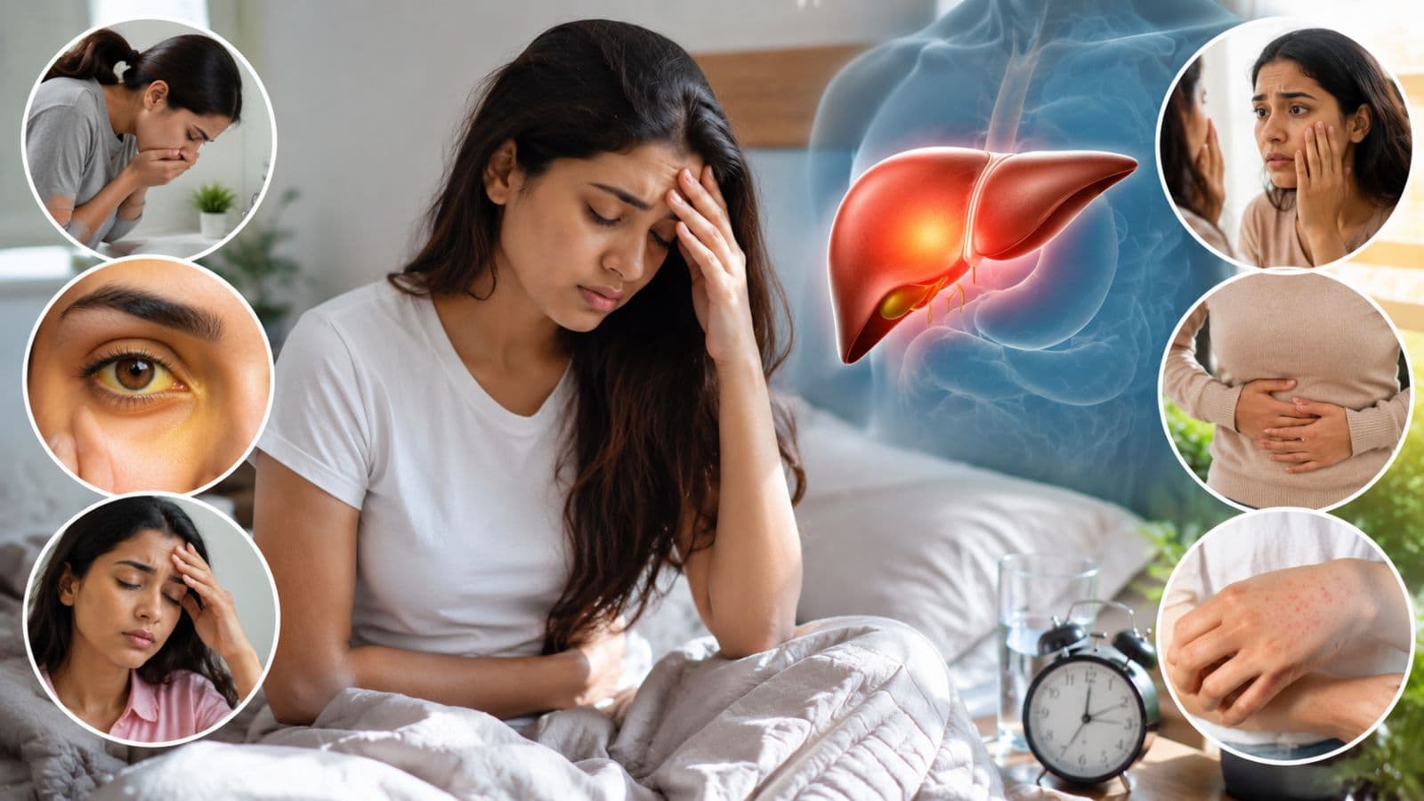 morning symptoms of liver damage