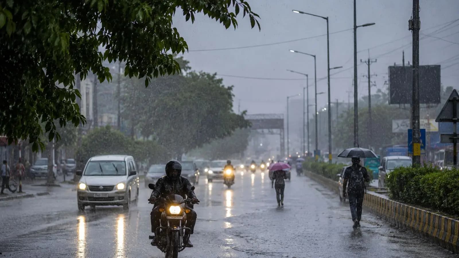 बारिश. सांकेतिक तस्वीर (AI Image) बारिश. सांकेतिक तस्वीर (AI Image)