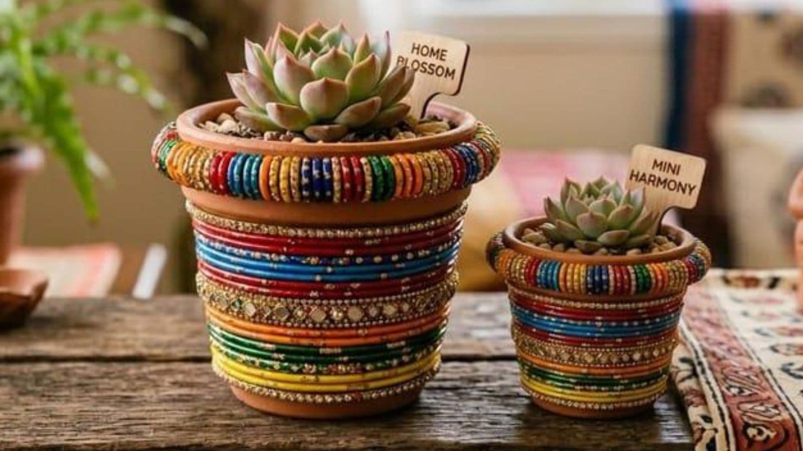 Old Bangles Home Decor Ideas , pc - AI