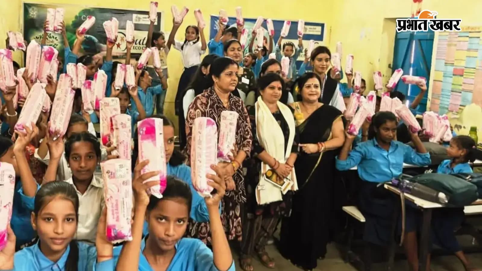 मुजफ्फरपुर के सरकारी स्कूल में रोटरी क्लब की पहल, छात्राओं के लिए स्थापित किया 'पैड बैंक