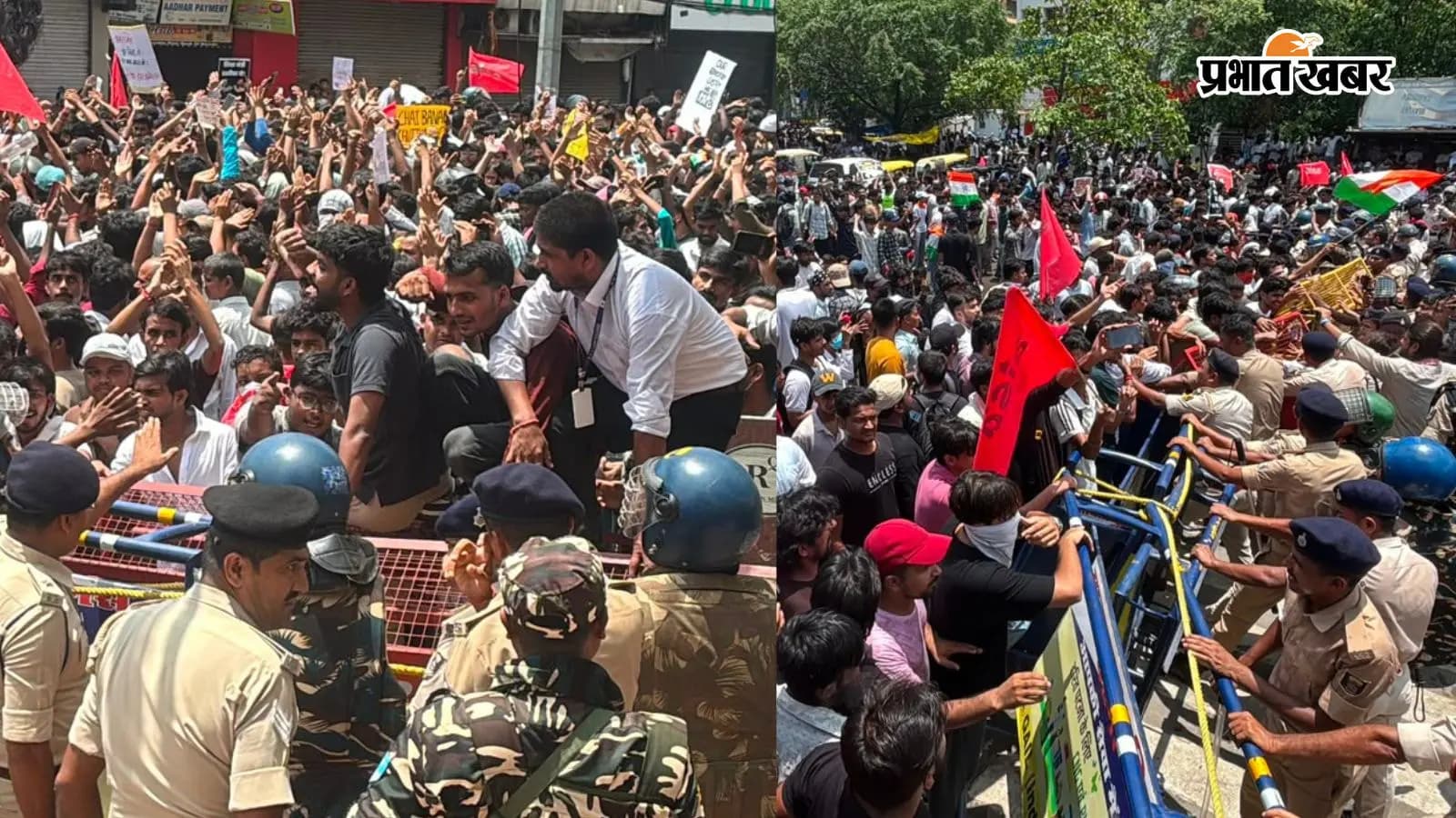 NEET विवाद पर पटना में फूटा छात्रों का गुस्सा, बैरिकेड, झड़प और भारी सुरक्षा... 10 तस्वीरों में देखें पूरा घटनाक्रम