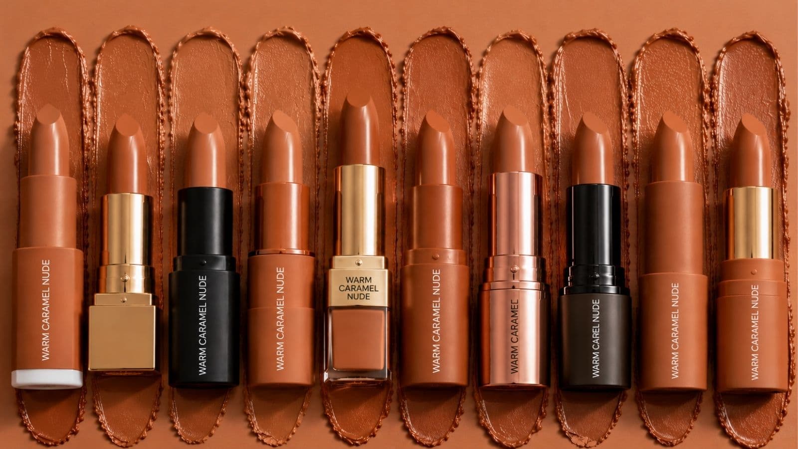 Warm Caramel Nude Lipstick (PC: AI Image)