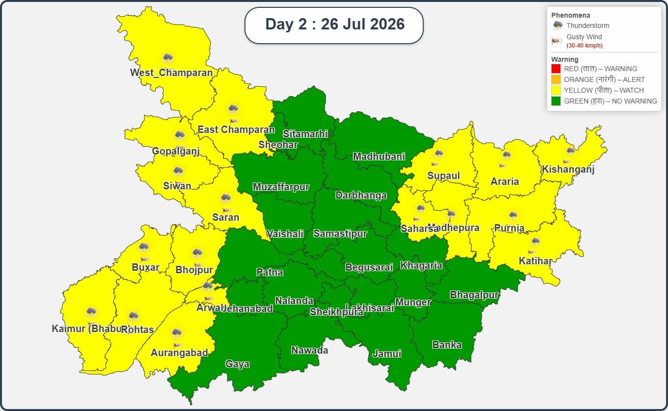 IMD ने बताया किन जिलों में होगी बारिश