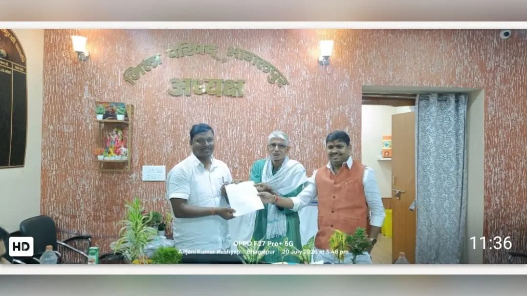 आजादी से पहले स्थापित सैदपुर स्कूल के नए भवन की उठी मांग, कांग्रेस नेता ने जिला परिषद अध्यक्ष को सौंपा ज्ञापन