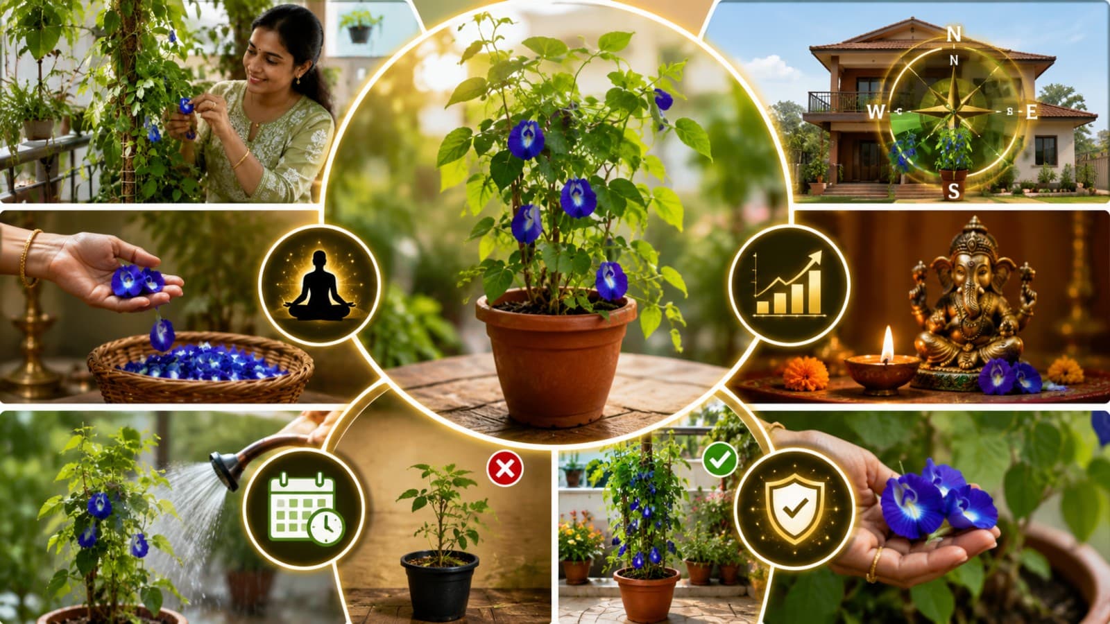 vastu tips for aparajita plant
