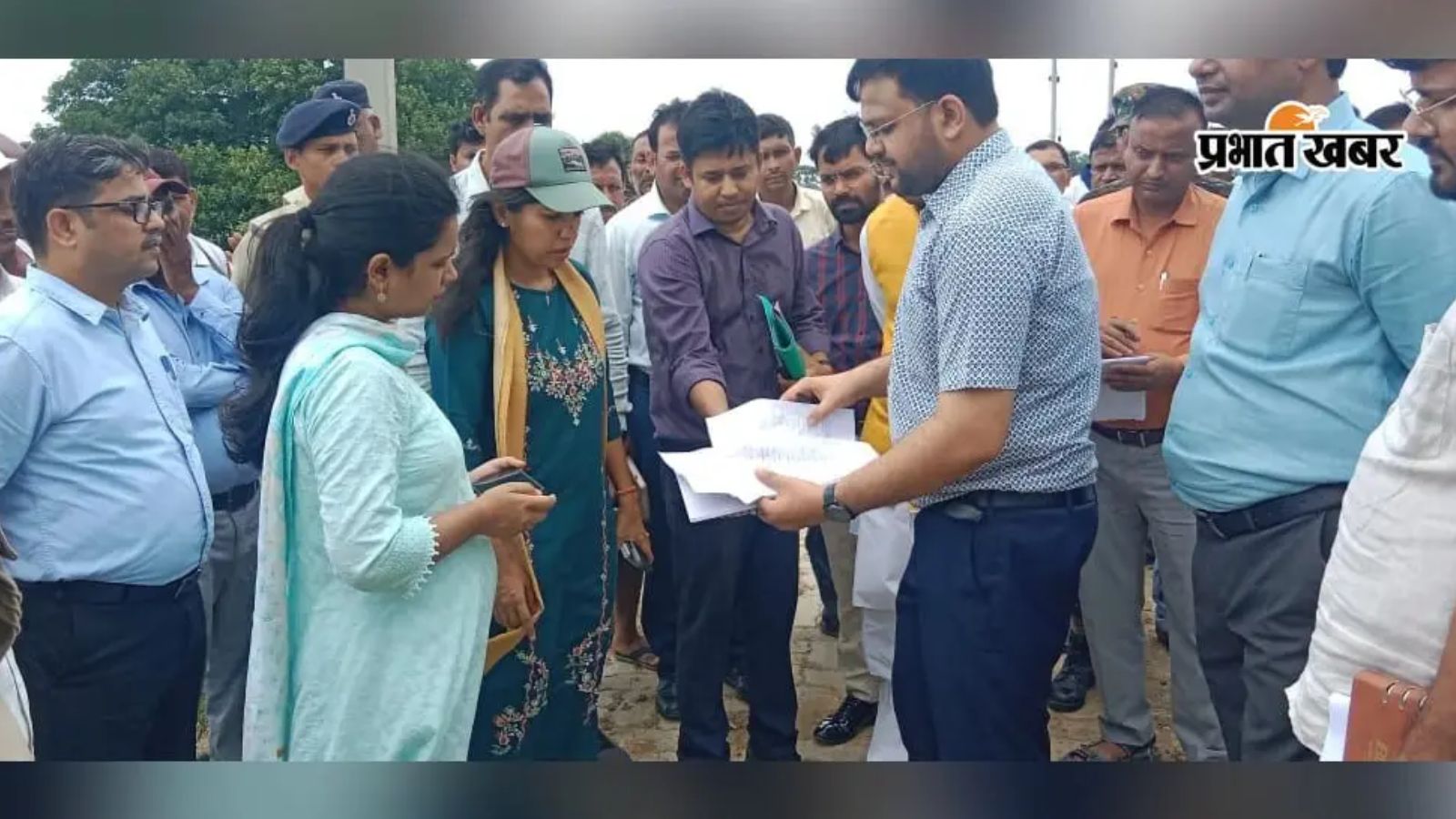 डीएम उदिता सिंह ने किया स्थल निरीक्षण | Prabhat Khabar Network