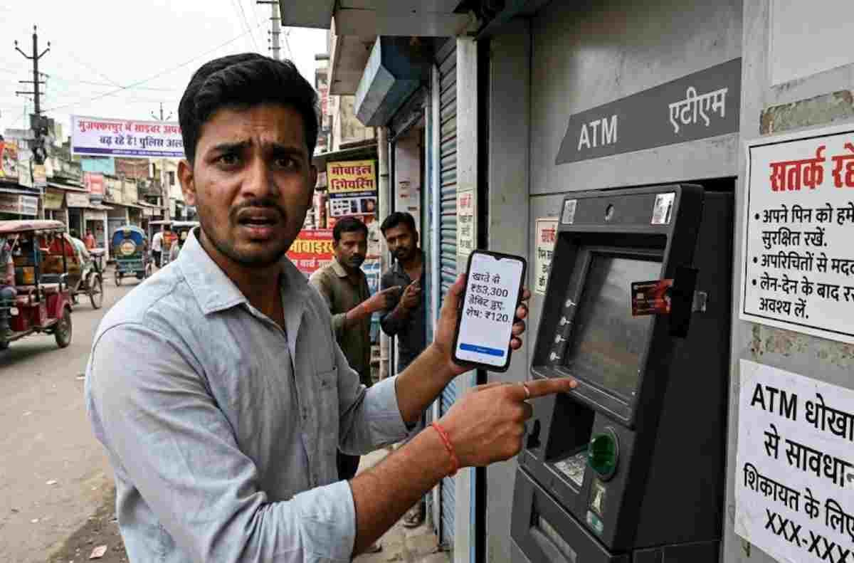 ATM में कार्ड फंसा और खाते से उड़ गए ₹53,300, मुजफ्फरपुर में साइबर ठगी का नया तरीका