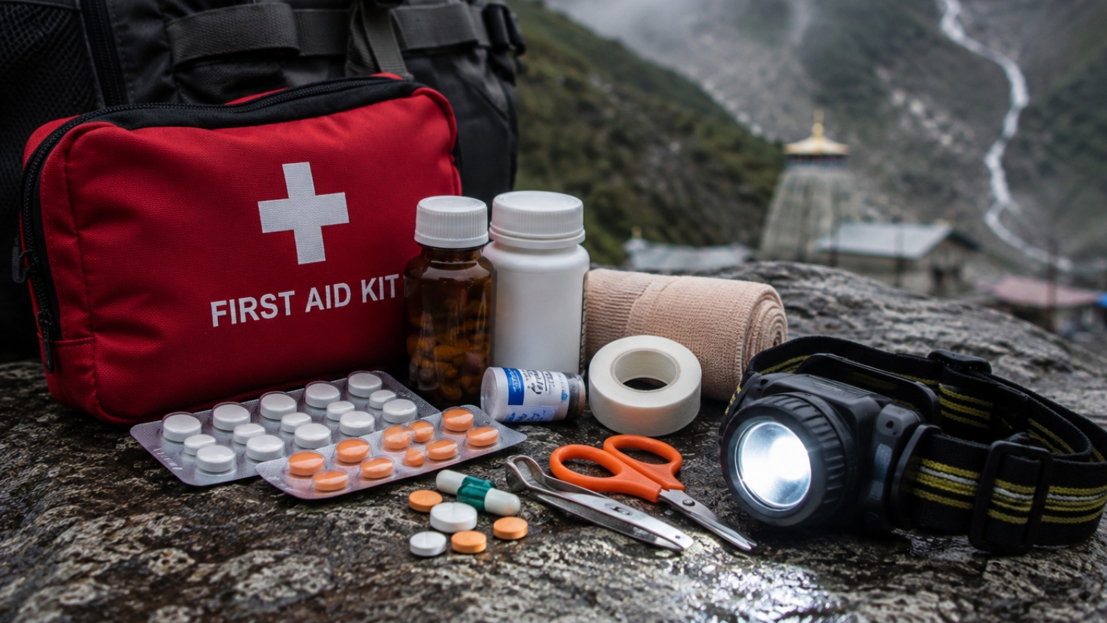 Medicines And Torch, AI Image