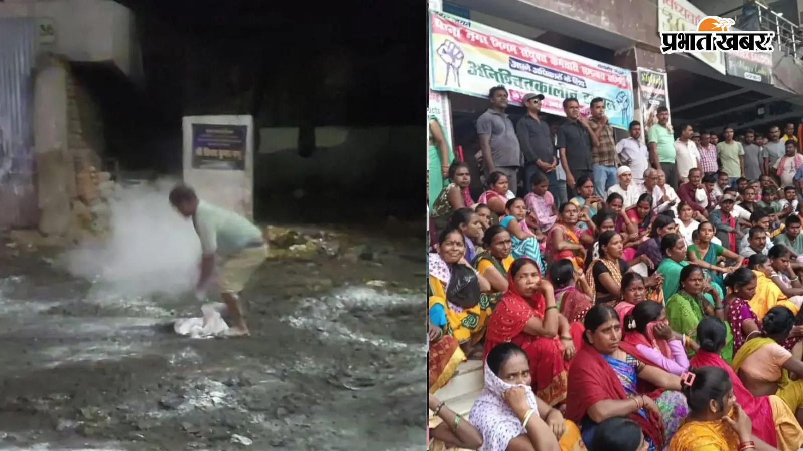 पटना में अपनी मांगों को लेकर डटे सफाई कर्मी