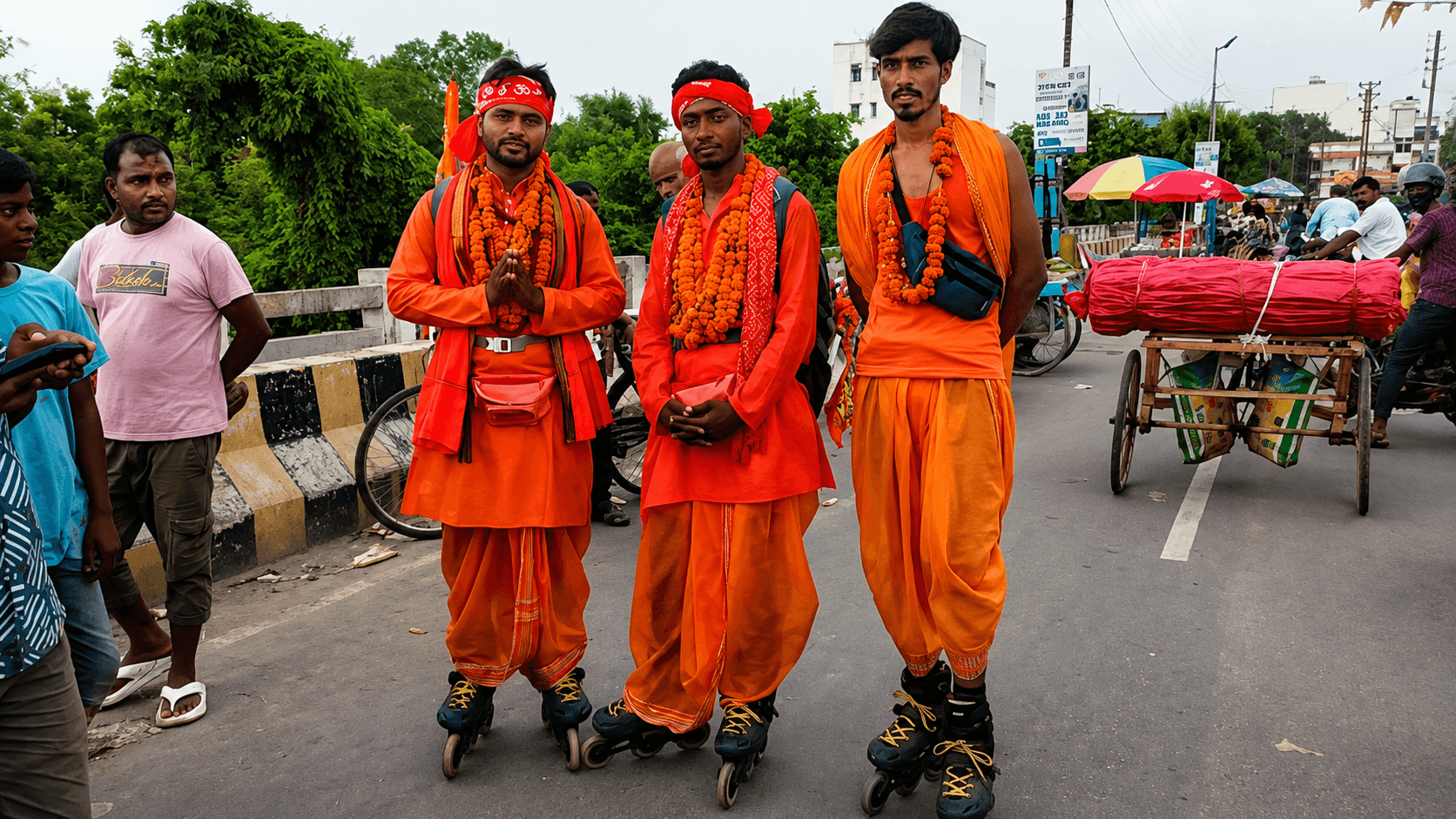 गांव वालों ने बढ़ाया हौसला, सुरक्षित यात्रा की दी शुभकामना