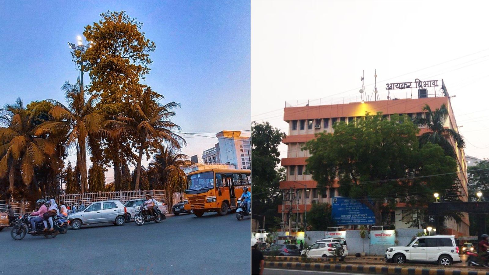 आयकर गोलंबर पर ट्रैफिक का दबाव