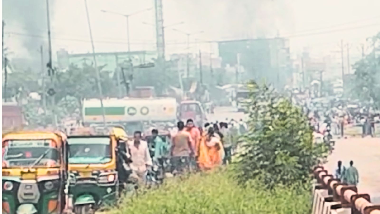 NH-30 पर लगा जाम