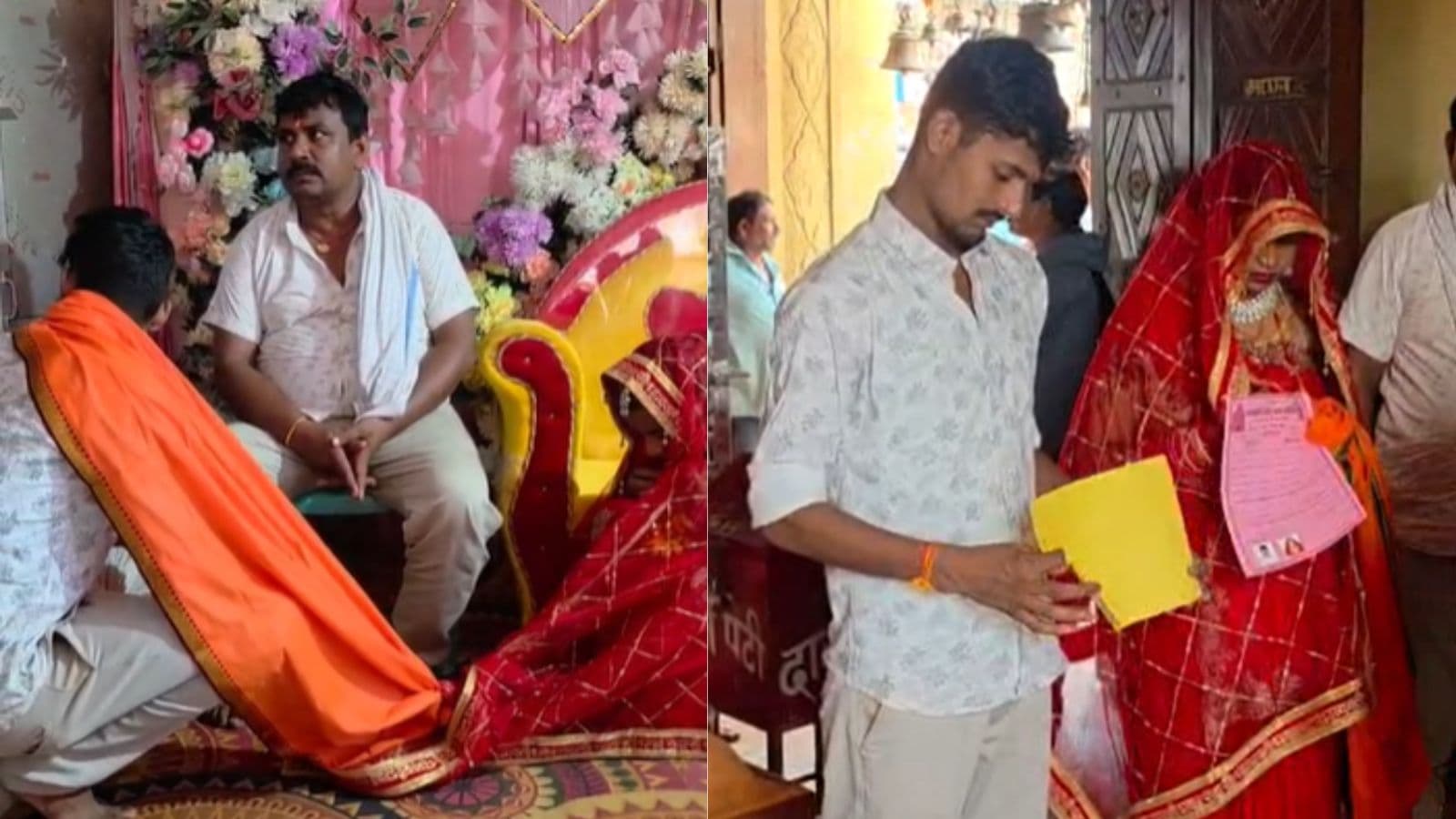 मंदिर परिसर में मिला विवाह प्रमाण पत्र