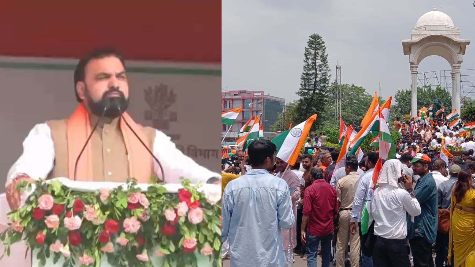 कारगिल चौक पर सभा और संबोधन
